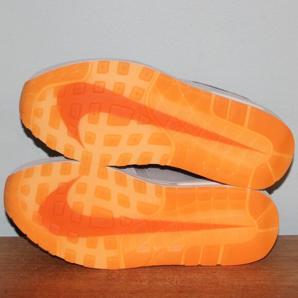 Nike Air Max 1 Premium Shoes Mens 6 6.5 Womens 7.5 8 Iron Ore Total Orange - Picture 6 of 6